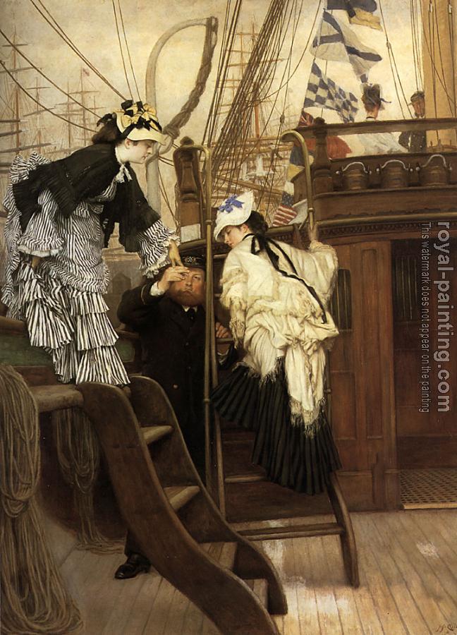 James Tissot : Boarding the Yacht